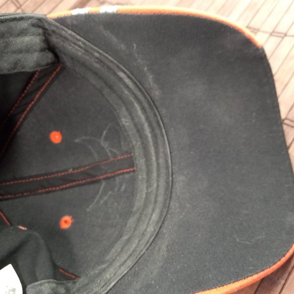 Bobcat Liquid Metal Black Orange Hat Baseball Cap 250296 - Picture 13 of 13